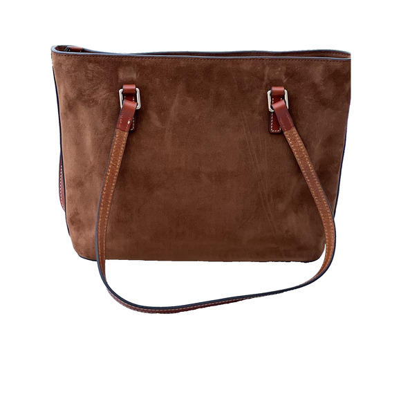 Dooney & Bourke Suede Shopper Amber bag Shoulder Bag caramel A384646 - Picture 3 of 7